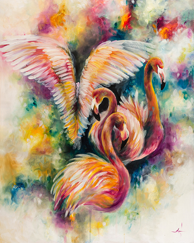 Flamboyant (Flamingo) by Katy Jade Dobson