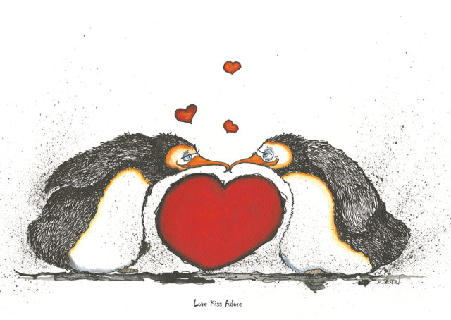 Love Kiss Adore - Penguins