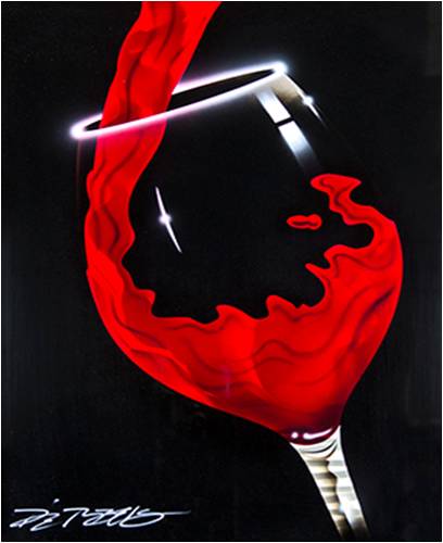 Red Pour by Chris DeRubeis