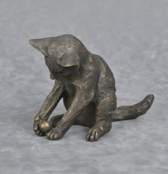 Bronze Cat Sculpture