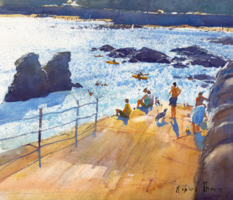 Late Players on the Slipway by Richard Thorn