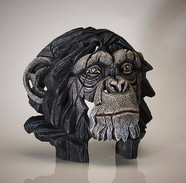 Chimpanzee Bust Sculpture by Matt Buckley, Edge, Robert Harrop Designs.