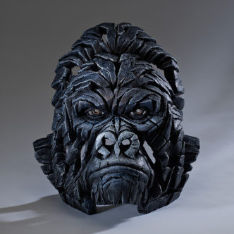 Gorilla Bust Sculpture by Matt Buckley Edge Sculpture