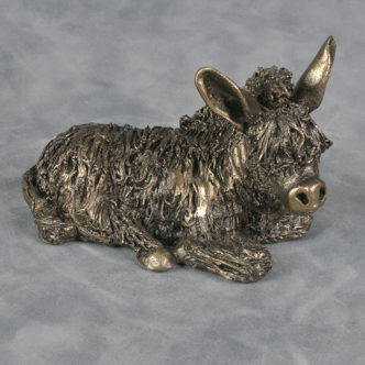 Frith Bronze Resin Suclpture Baby Donkey