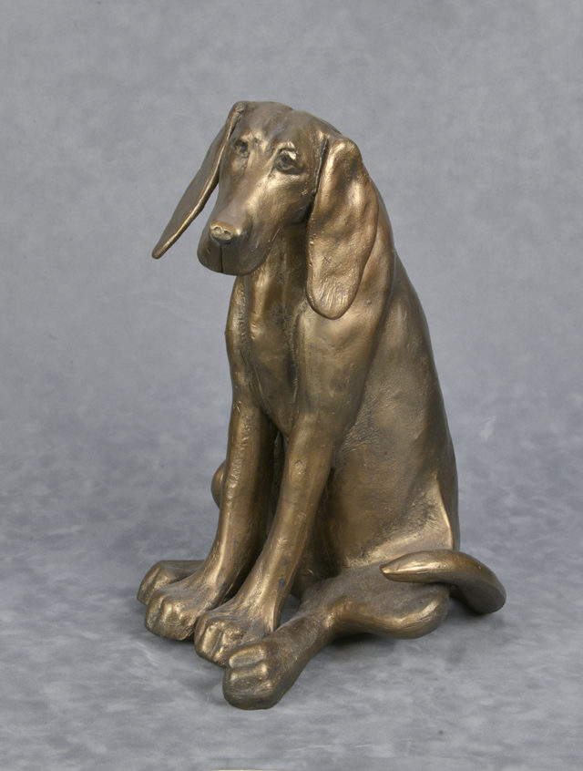 Frith bronz resin dog