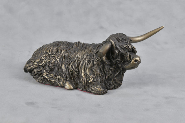 Frith Sculpture Bull Sitting Medium