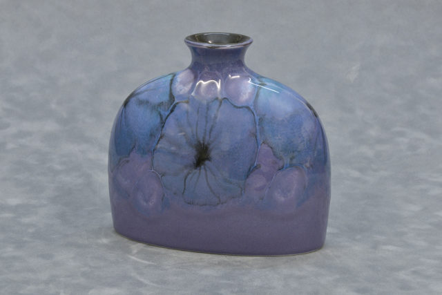 Jasmine Oval Bottle Vase 12cm Small by Poole Pottery