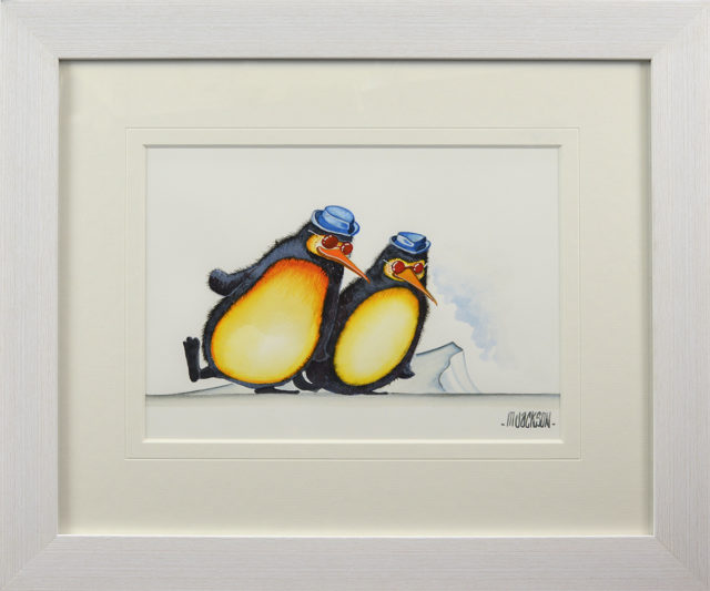 The Blues Brothers - Penguins Original Painting by Mike Jackson
