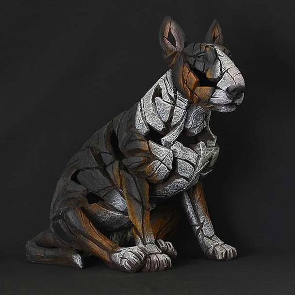 Bull Terrier Tri-Colour By Mat Buckley Edge Sculpture