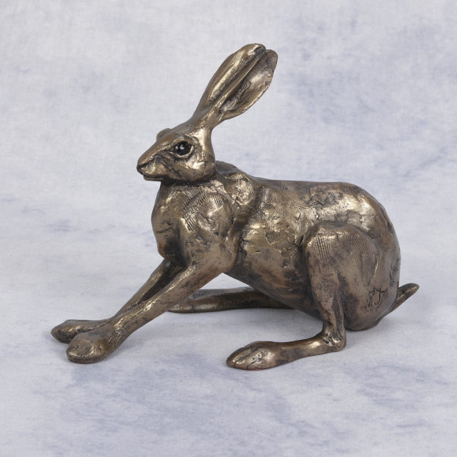Hillery Hare Cold cast Bronze Sculpture by Paul Jenkins