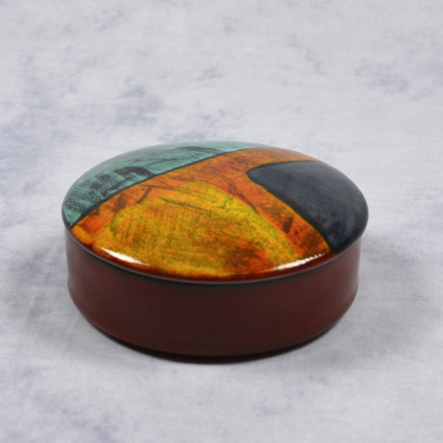 Gemstone Trinket Box 14cm by Pool Pottery