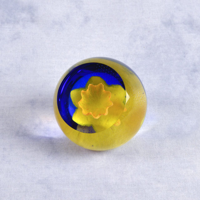 Daffodil Paperweight by Caithness Glass
