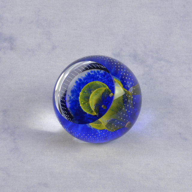 To The Moon & Back Paperweight by Caithness Glass
