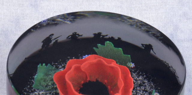In Flanders Fields by Caithness Glass Poppies