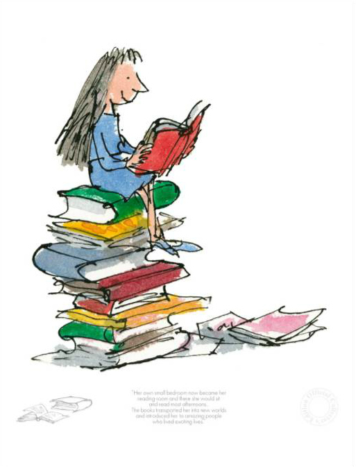 Her Own Small Bedroom became her reading room matilda by quentin blake roald dahl