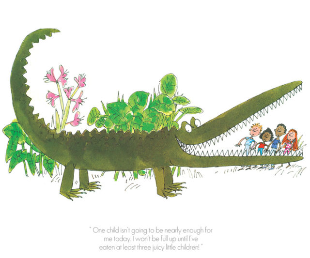 One child isnt enough enormous crocodile by Quentin Blake