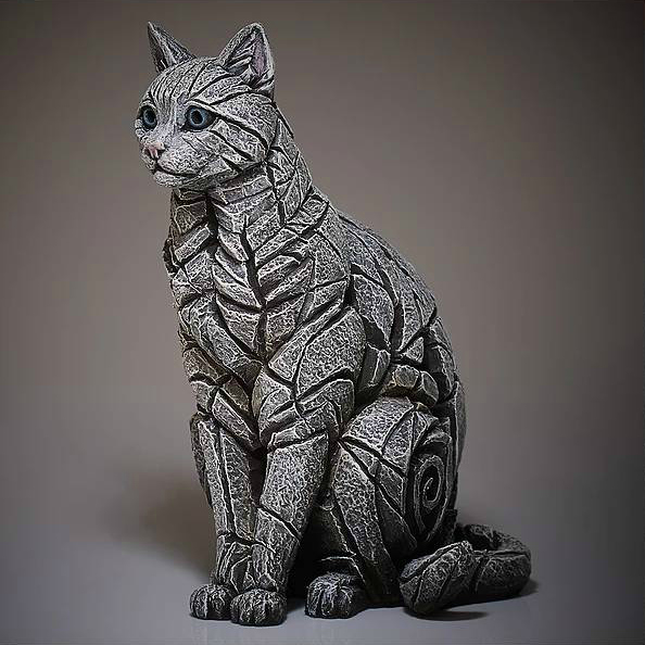 New White Cat Sculpture by Matt Buckley, Edge, Robert Harrop Designs.