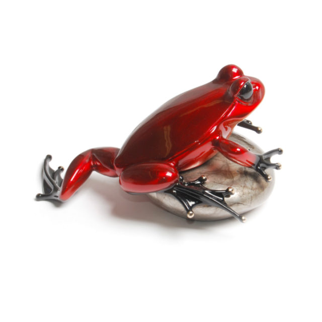 Rockefeller (Solid Bronze Frog Sculpture) by Tim Cotterill Frogman Torquay Devon