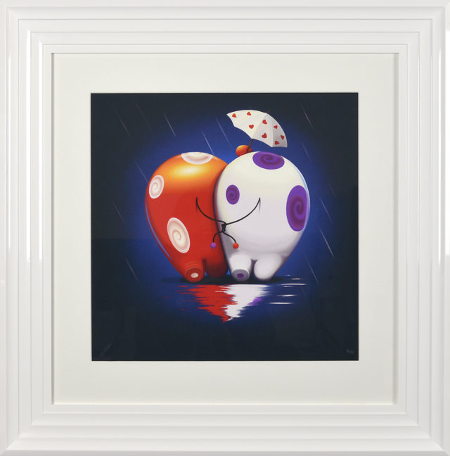 Is it Raining? We've Knot Noticed! Framed Signed Limited Edition Print by Rob Palmer at Haddon Galleries, Torquay, Devon
