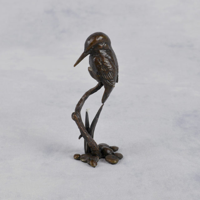 Kingfisher Solid Bronze Sculpture by Mike Simpson