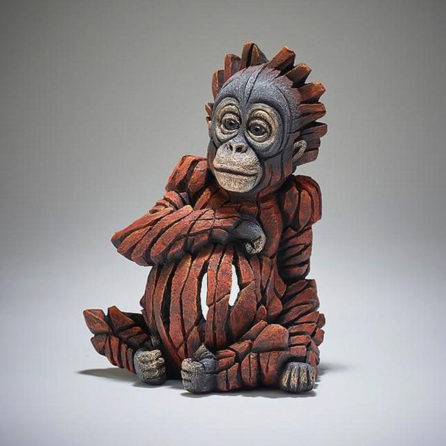 Baby Orangutan Sculpture by Matt Buckley, Edge, Robert Harrop Designs.