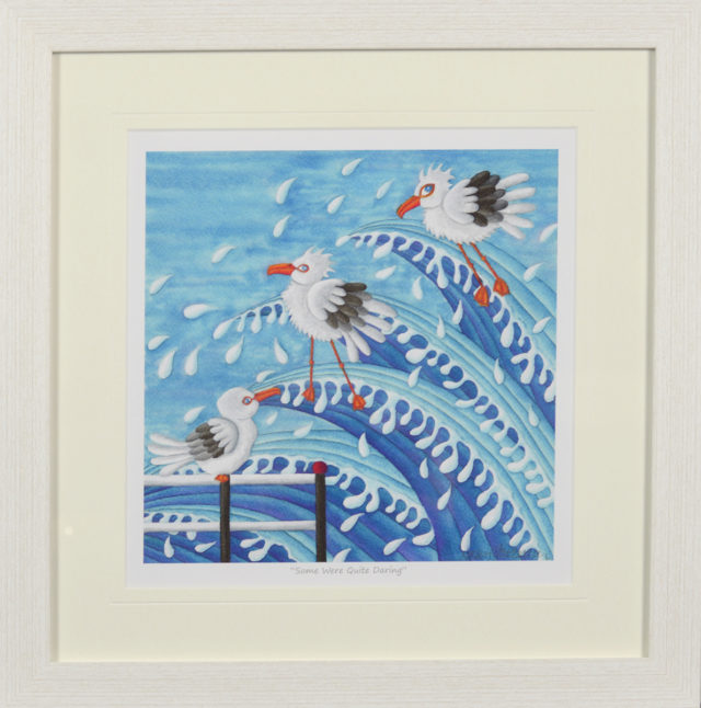 Nicky Steveson Some Were Quiet Daring open edition print exclusive to haddon galleries. Seagull art