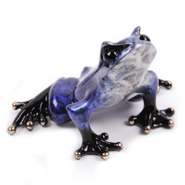 Cosmos (Solid Bronze Frog Sculpture) by Tim Cotterill Frogman Torquay Devon