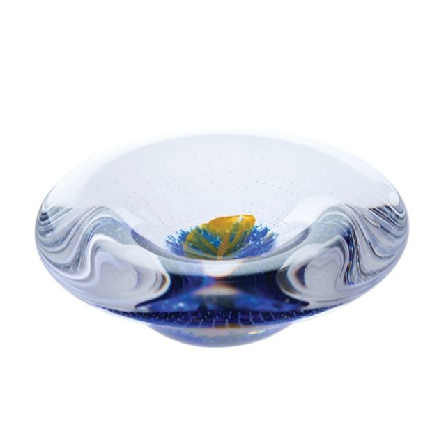 To The Moon & Back Dish by Caithness Glass
