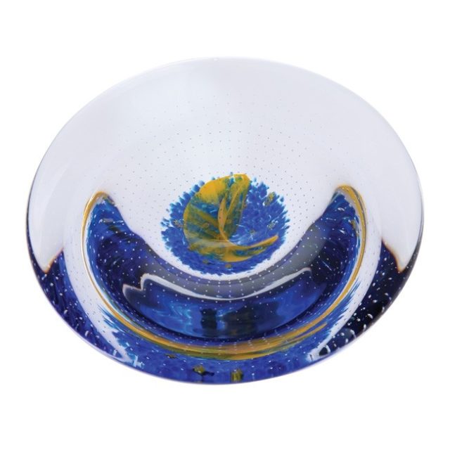 To The Moon & Back Dish by Caithness Glass