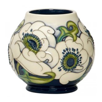 Snow Song Vase RM2/4 by Moorcroft Pottery