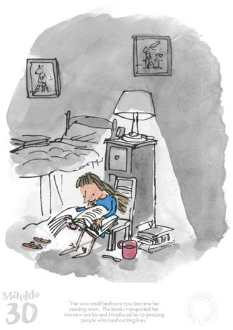 Matilda 30th - Her Own Small Bedroom by Quentin Blake and Roald Dahl