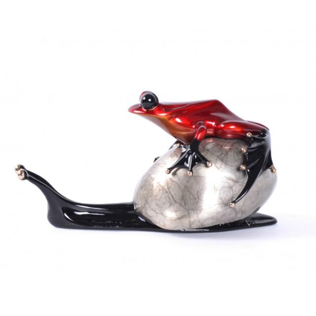 Es Cargo - Artist Proof (Solid Bronze Frog Sculpture) by Tim Cotterill Frogman Torquay Devon
