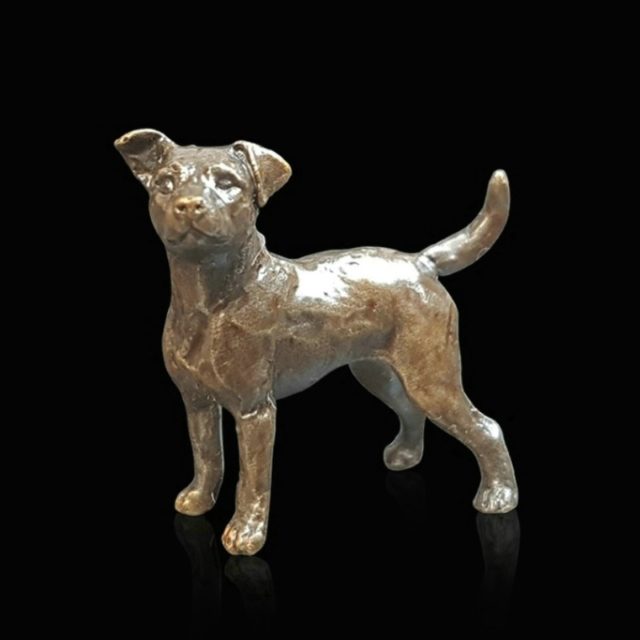 Jack Russell Solid Bronze Sculpture by Butler & Peach