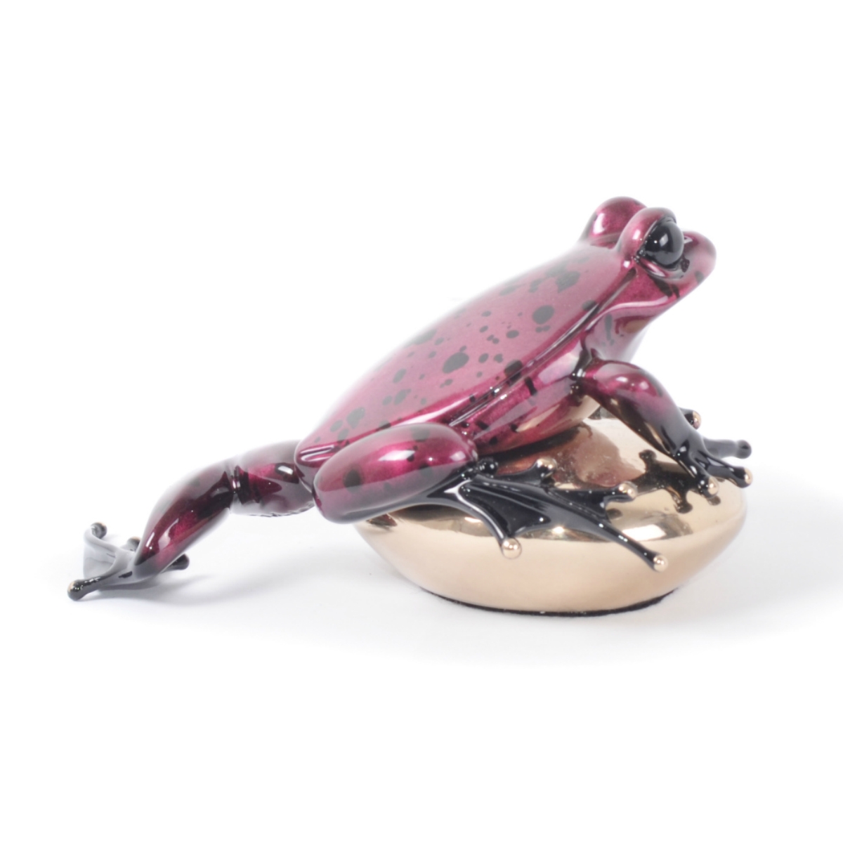 Rock On (Solid Bronze Frog Sculpture) by Tim Cotterill Frogman