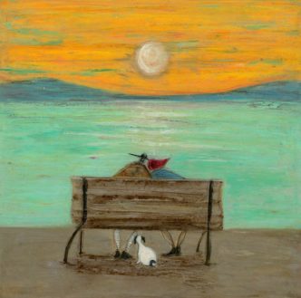 Watching The Tide Roll Away Signed Limited Edition Print by Sam Toft