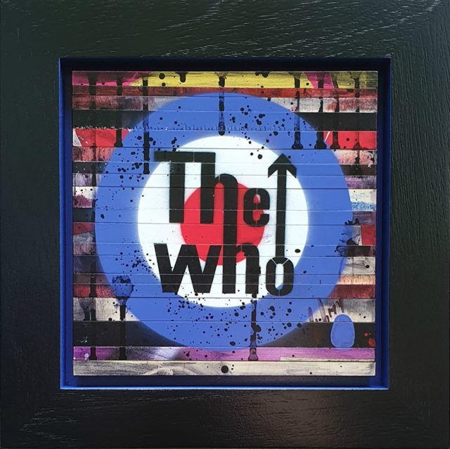 My Diary: The Who (Original) by Rob Bishop Art on Maple Wood The Who Art