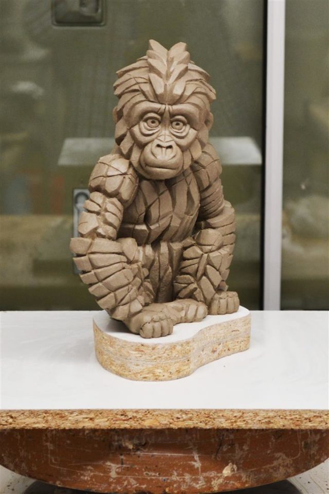 Baby Gorilla by Edge Sculpture