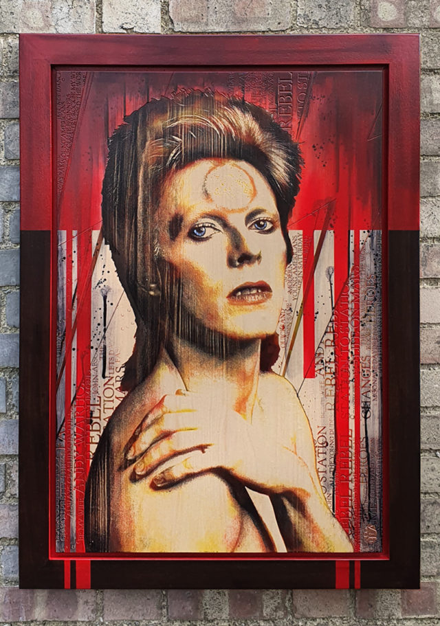 Bowie by Rob Bishop Wood Art