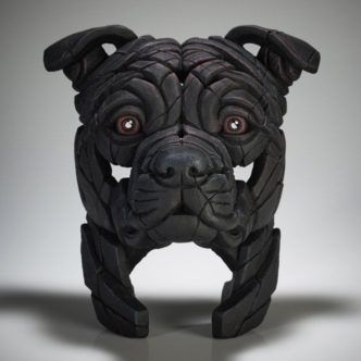 Edge Sculpture Staffordshire Bull Terrier (Black)