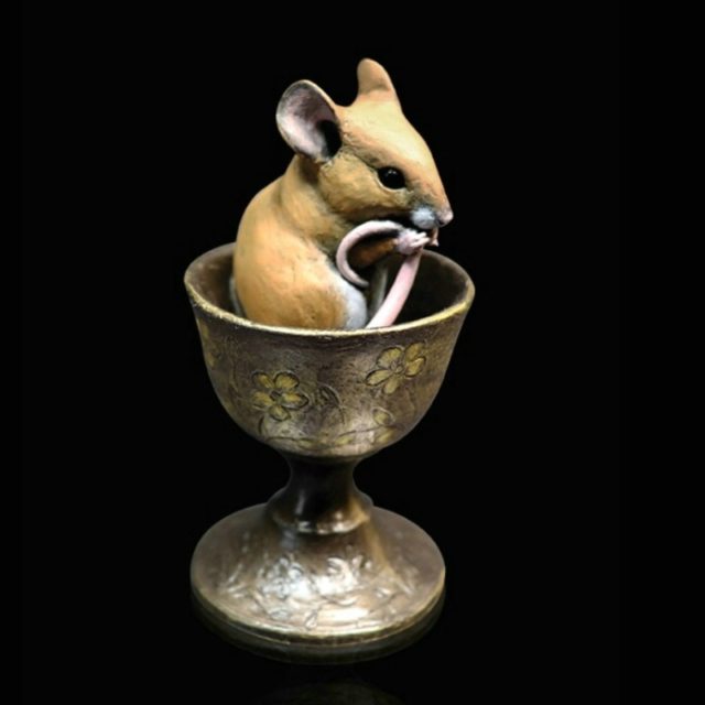 247BR Mouse in Egg Cup Richard Cooper