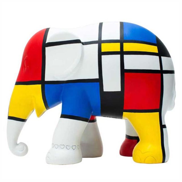 Elephant Parade Hommage to Mondriaan