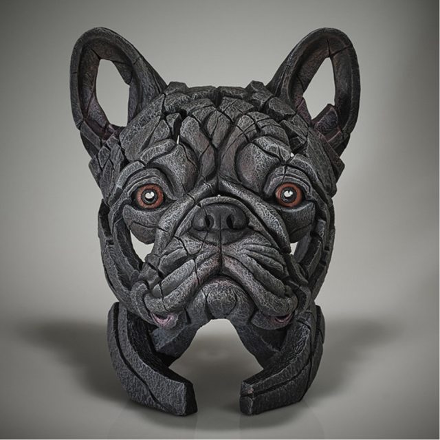 Edge Sculpture French Bulldog Bust - Blue