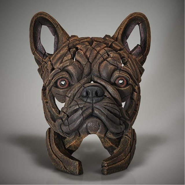 Edge Sculpture French Bulldog Bust - Brindle