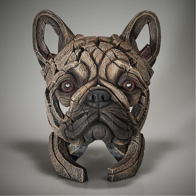 Edge Sculpture French Bulldog Bust -Fawn