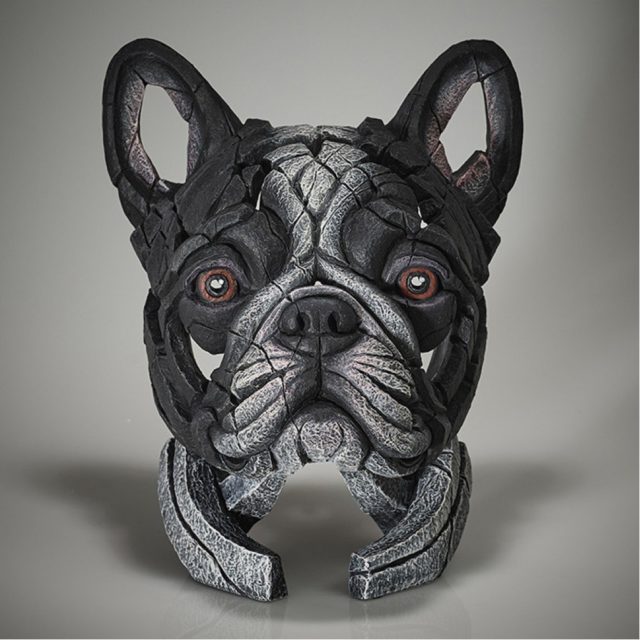 Edge Sculpture French Bulldog Bust - Pied
