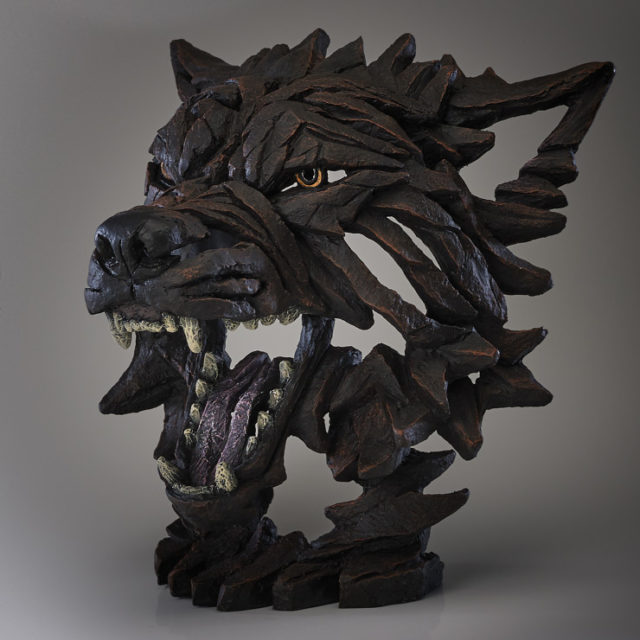 Wolf Bust (Fenrir) by Edge Sculpture
