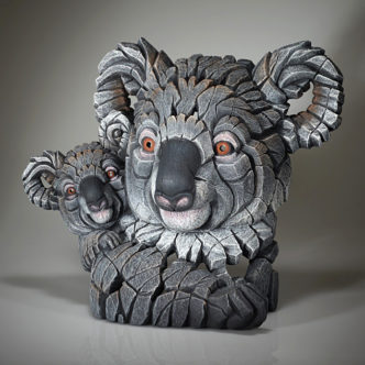 Koala and Joey Bust Edge Sculpture Matt Buckley