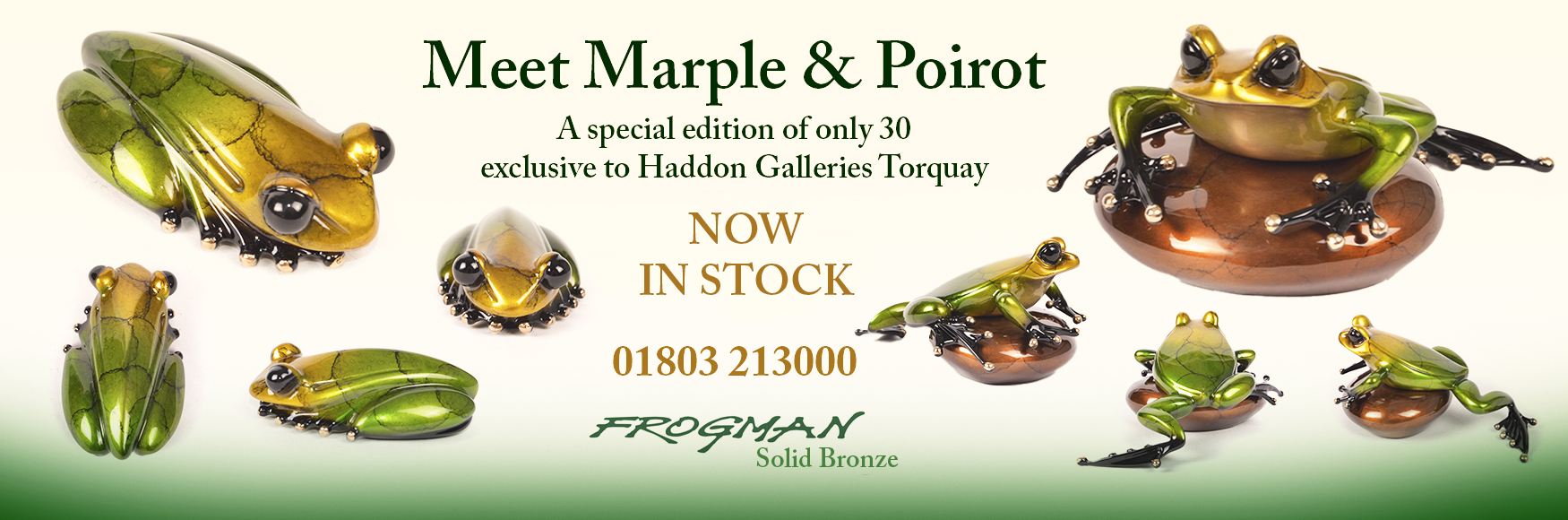 Frogman Bronze Marple & Poirot
