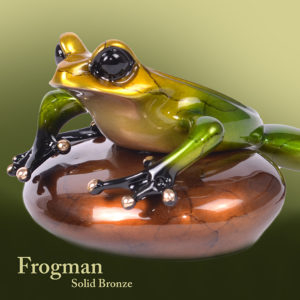Frogman Solid Bronze