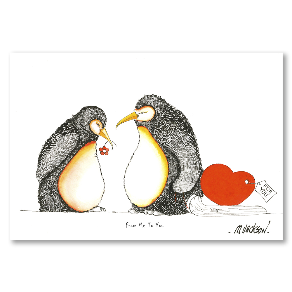 Penguins-from-me-to-you-mike-jackson-art